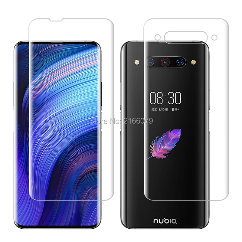 Для zte nubia Z20 6,4" прозрачный ТПУ/матовый анти-отпечатки пальцев гидрогель полное покрытие мягкая защитная пленка для экрана(не стекло