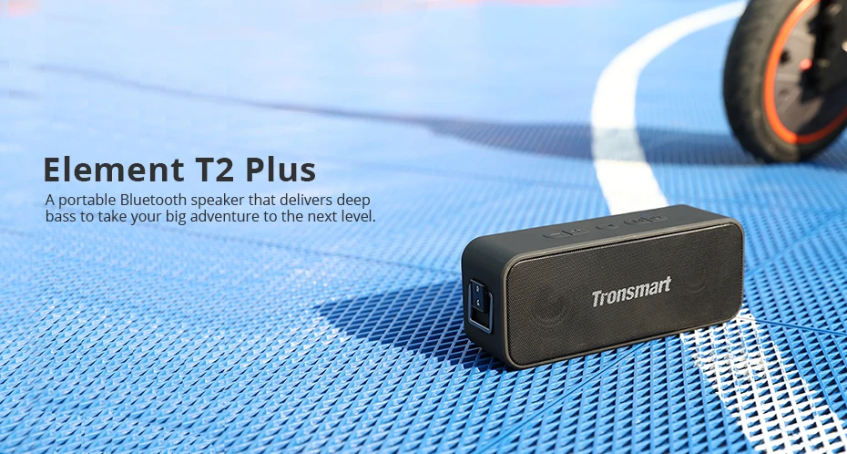 Tronsmart T2 Plus Bluetooth 5,0 динамик 20 Вт портативный динамик 24 ч Колонка IPX7 водонепроницаемый Саундбар TWS голосовой помощник Micro SD
