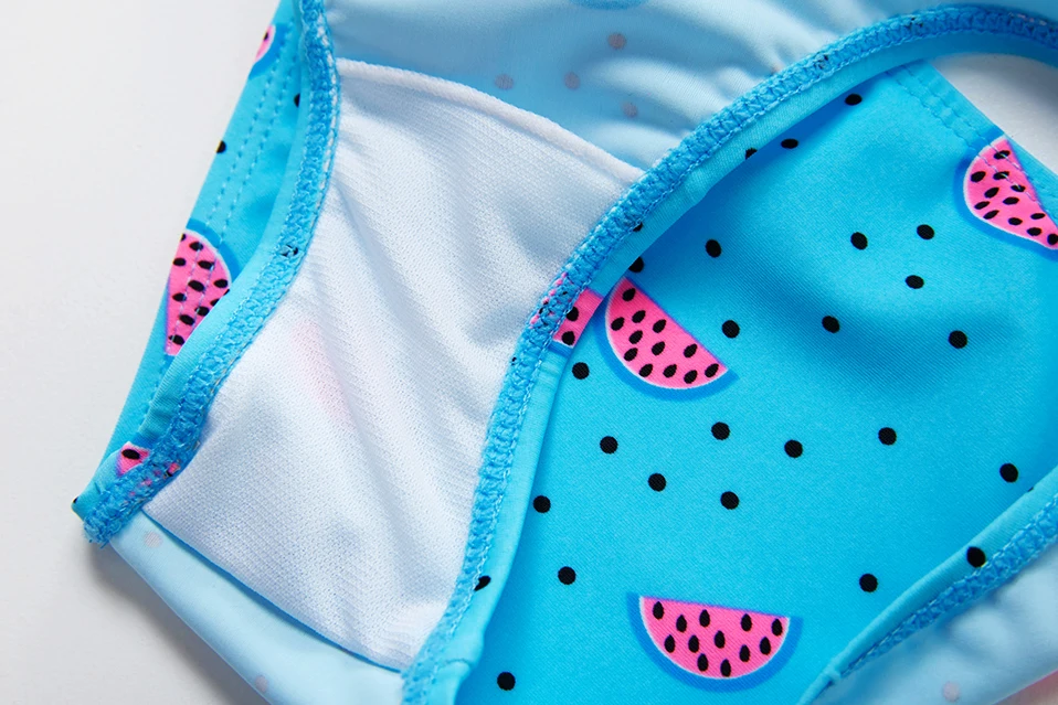 Новинка 2019 купальник для девочек с оборками Танкини арбузами костюмы женский