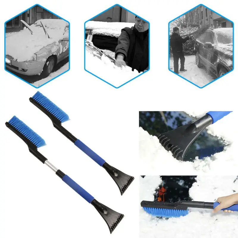 Новая модная Выдвижная телескопическая щетка для снега лопата лед скребок