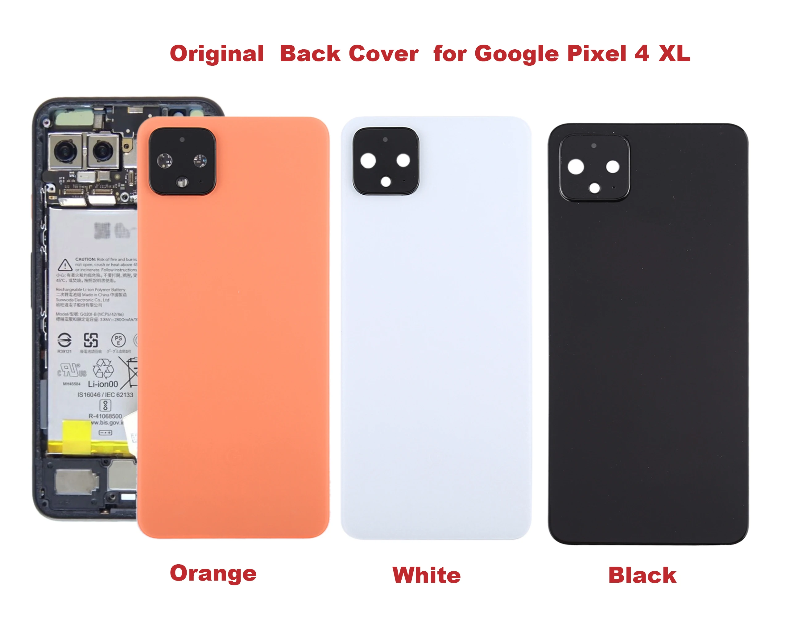Original Battery Back Cover for Google Pixel 5/Pixel 4/Pixel 4 XL/Pixel 4a/Pixel 3a/Pixel 3a XL/Pixel 2
