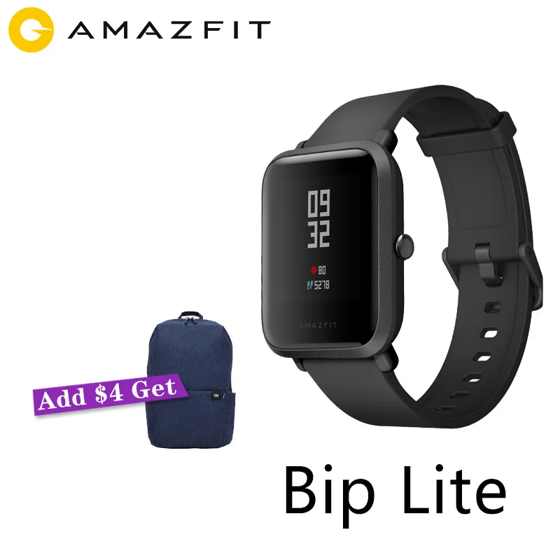 Huami Amazfit Bip Lite Смарт-часы 45 дней Срок службы батареи 3ATM в соответствии со стандартом водонепроницаемости деятельность здоровый отслеживания смартфон Lite Miband
