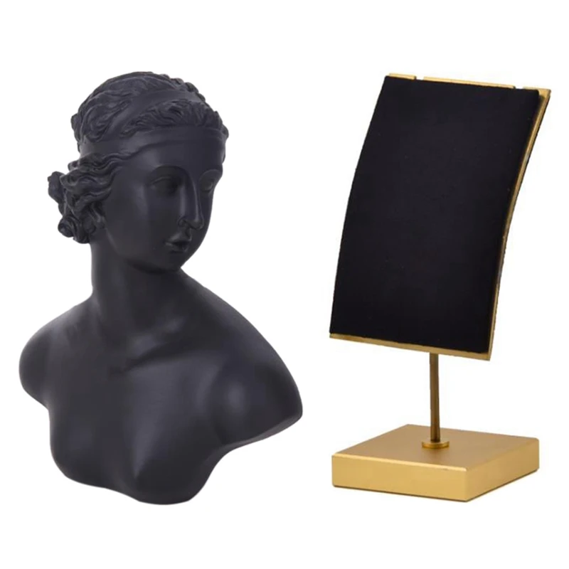 

2 Pcs Jewelry Display Stand Earrings Jewelry Counter Display Photo Display Props Jewelry Storage Rack,A & B