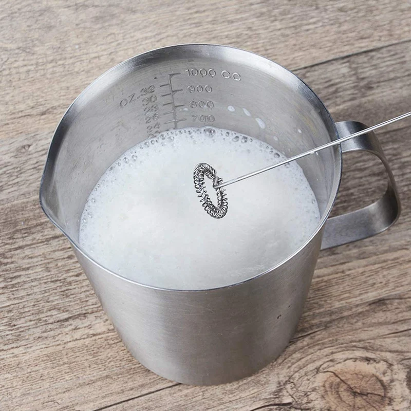 

Milk Frother Handheld Foam Maker for Lattes, Whisk Drink Mixer for Coffee, Mini Foamer for Cappuccino, Frappe, Matcha