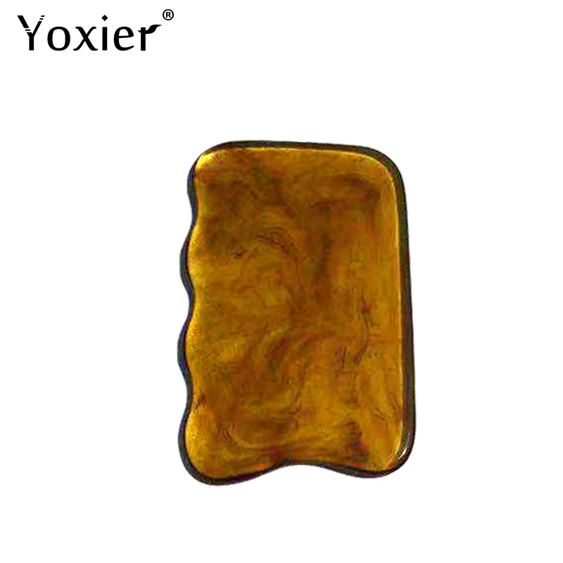 Золотой Yoxier Gua Sha Scraping Massage Tool Body Facial Eye Scraping Plate Acupuncture Massage Relaxation Health Care 1Pcs - Цвет: Золотой