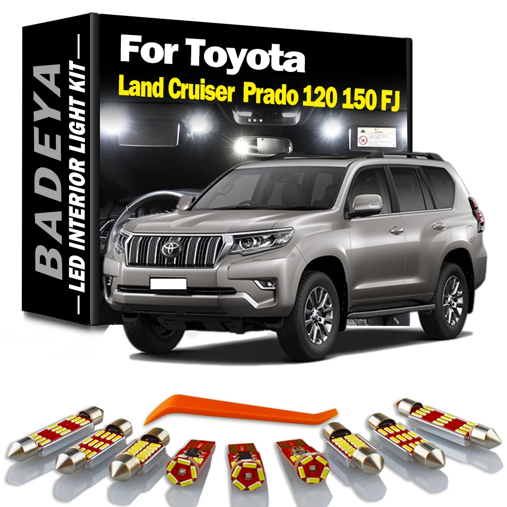 BADEYA Canbus светодиодный Toyota Land Cruiser 80 100 200 Prado 120 150 FJ комплект светодиодного освещения