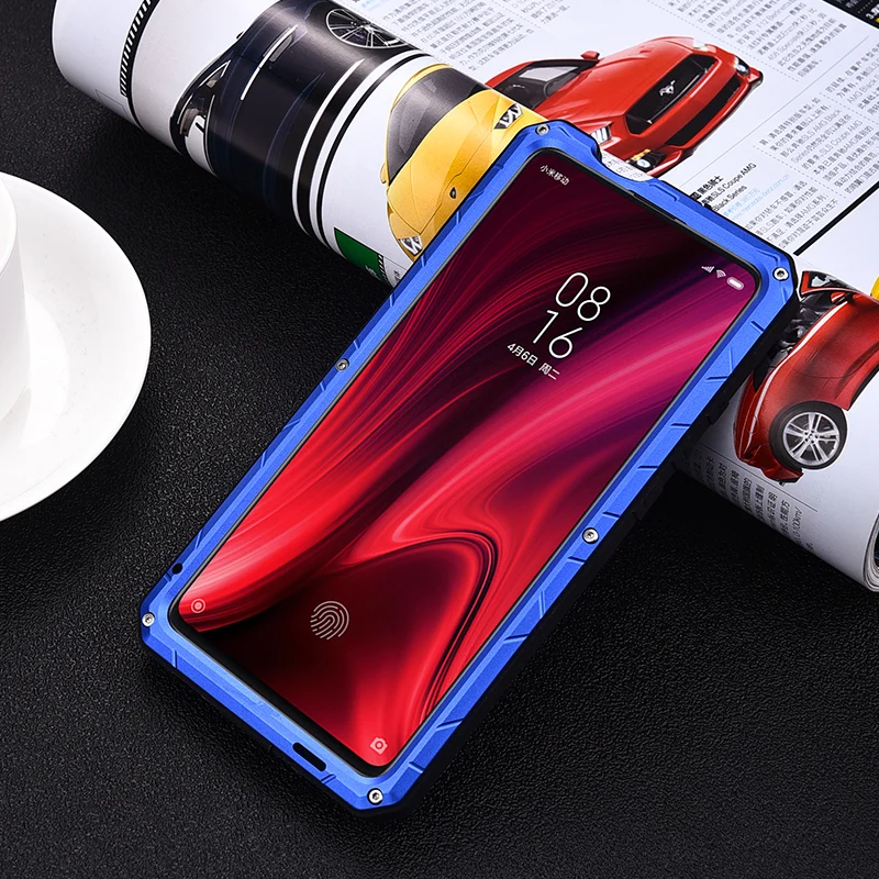 IMATCH Повседневный водонепроницаемый чехол для Xiao mi Red mi K20 Pro mi 9T Pro Роскошный Металлический силиконовый чехол Coque Полные Защитные чехлы для телефонов