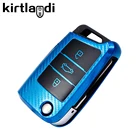 Автомобильный ключ чехол для Volkswagen VW Tiguan Поло футболка Roc Golf 7 Mk7 Seat Ibiza Leon Altea для Skoda Kodiaq Октавия Рапид Fabia ключ крышка