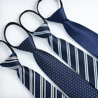 zipper tie mens lazy 8cm striped tie wholesale items for business