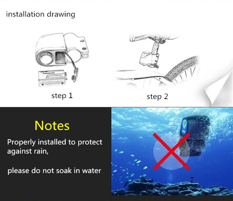 Велосипедный Беспроводной замок с вибрацией сигнализация дистанционное