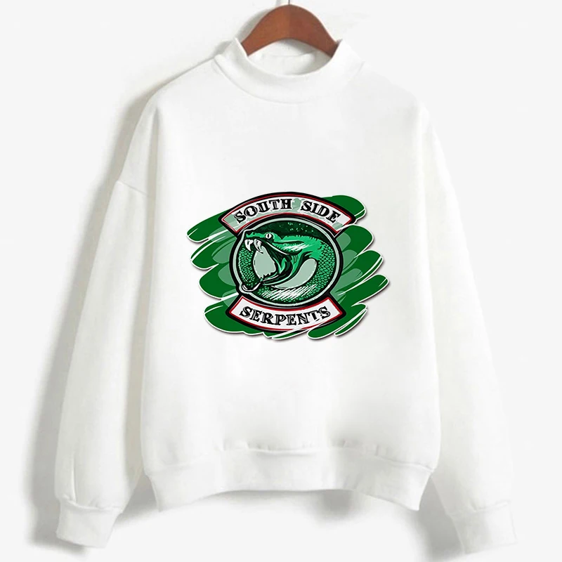 Худи Riverdale South Side Serpents женское с принтом модная Толстовка длинным рукавом и