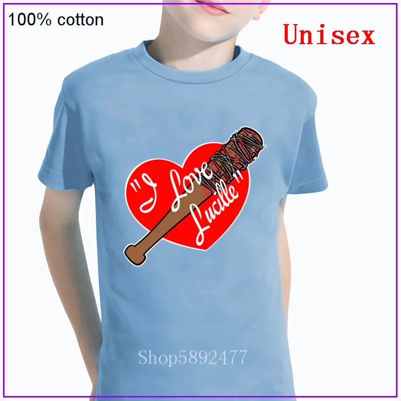 Оригинальная пародийная детская одежда футболка с надписью Negan I Love Lucille забавная