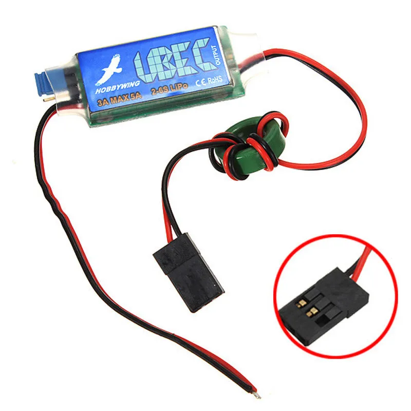 Регулятор шума HOBBYWING 3A UBEC импульсный регулятор уровня 2-6S для радиоуправляемых