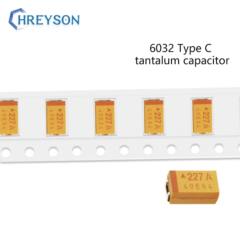 1812 (6032) SMD Танталовый конденсатор типа C 10 в 16 25 100 мкФ 33 20 47 476K 35 106K Точность 10% шт. |