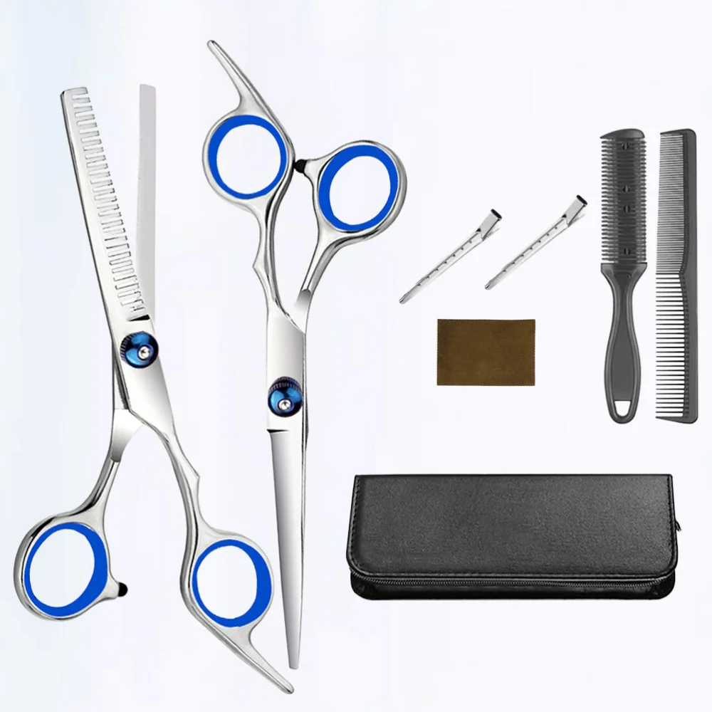 

1 Set/8pcs Professional Haircut Scissors Tools Kit Hair Cutting Supplies Barbershop Accessories for Daily Use
