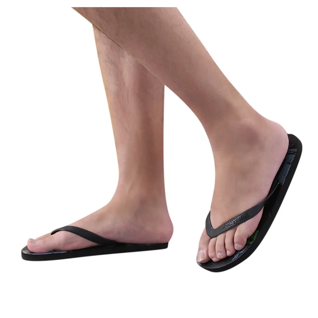 JAYCOSIN/удобные мужские шлепанцы Большие размеры Летние пляжные вьетнамки