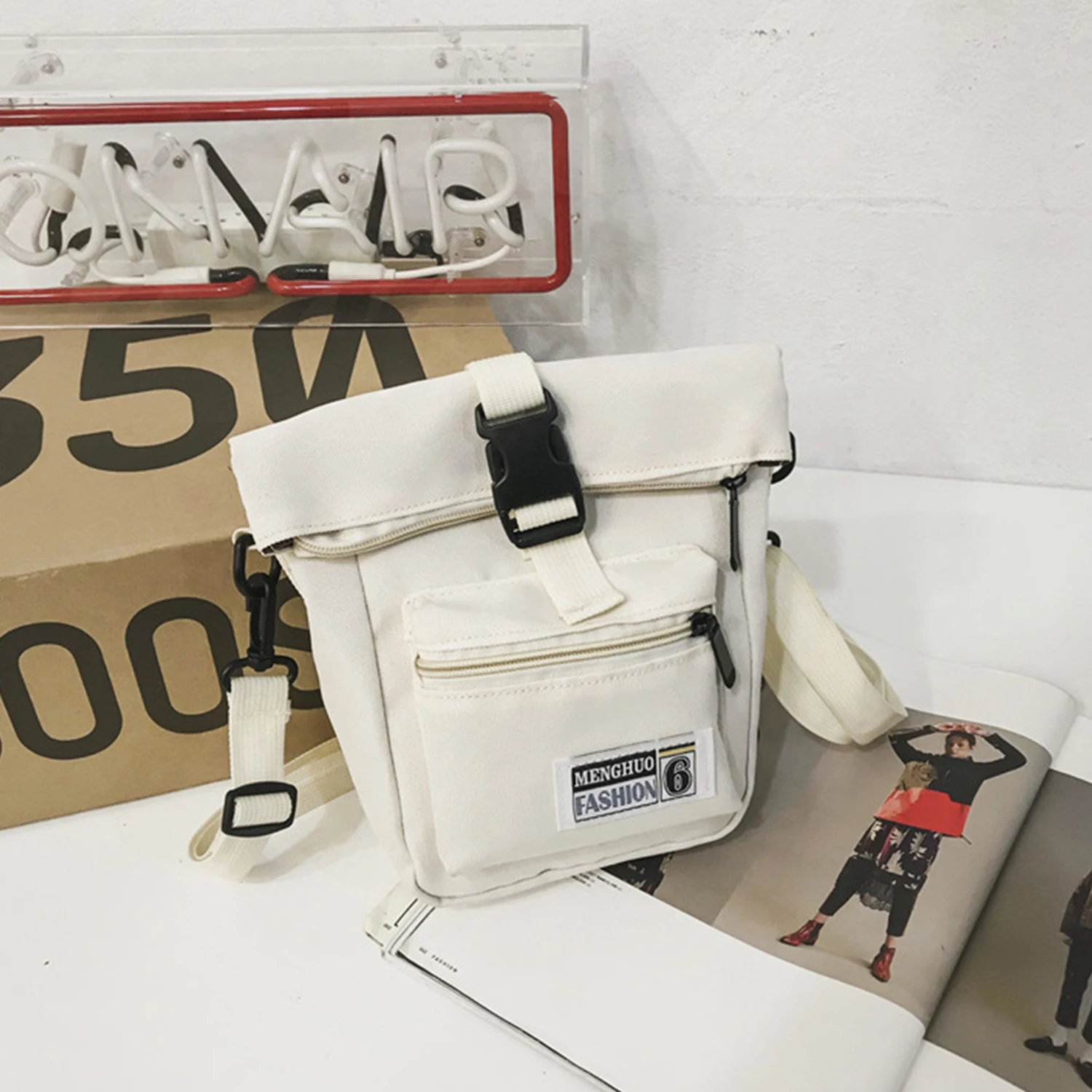 AELFRIC модная маленькая сумка на плечо с клапаном для женщин и мужчин через в стиле