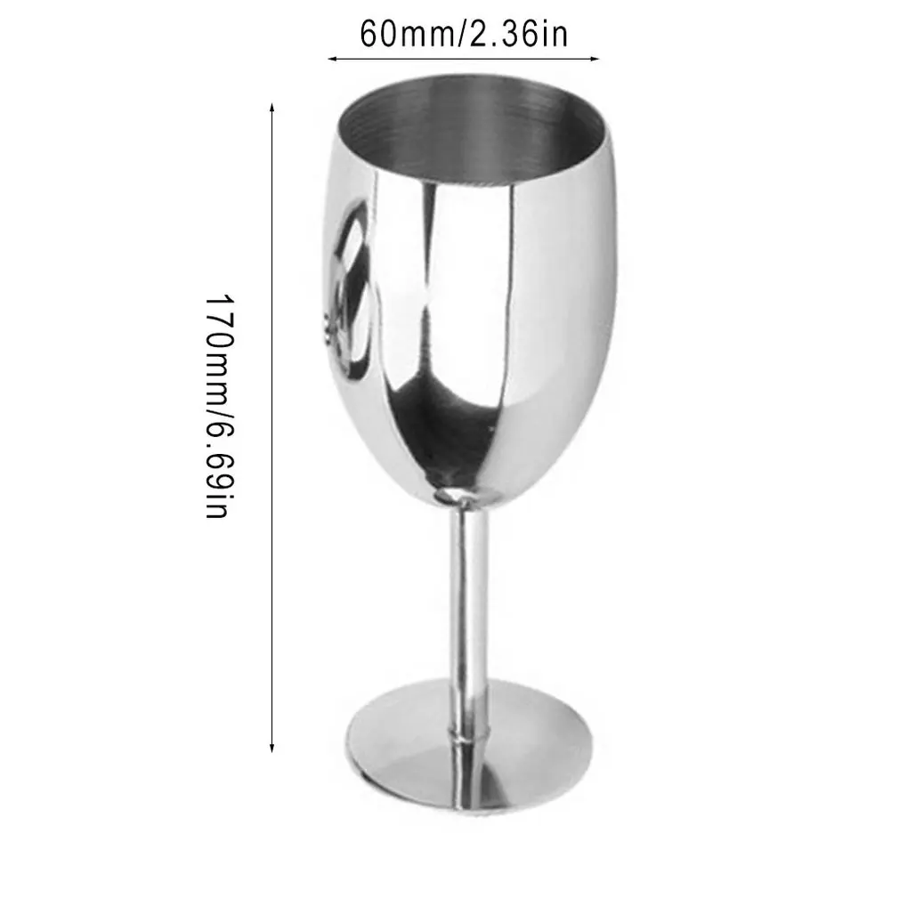 Бокал для вина из нержавеющей стали 304 креативный бокал 17 см | Дом и сад