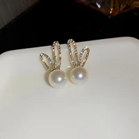 2021 new fashion cartoon modelling fine temperament drop earrings jewelry contracted elegant pearl women trend earrings