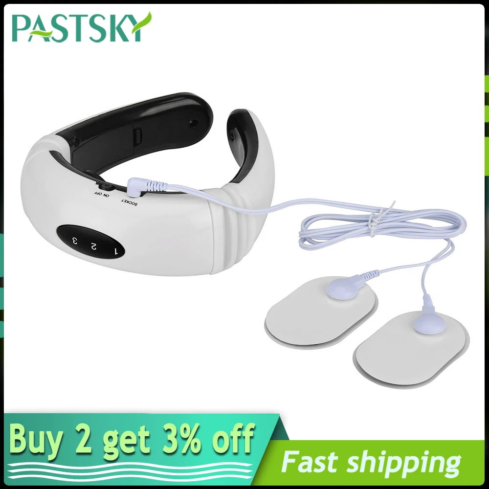 Электрический импульсный массажер для шеи физиотерапевтическая акупунктура