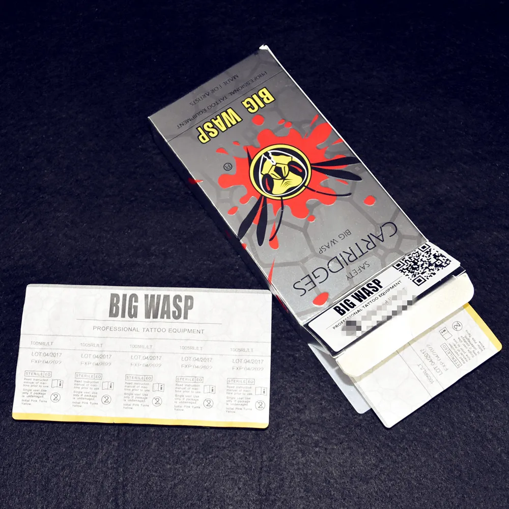 Одна коробка из 20 шт. картриджи для татуировок с мягкими краями Изогнутые Круглые