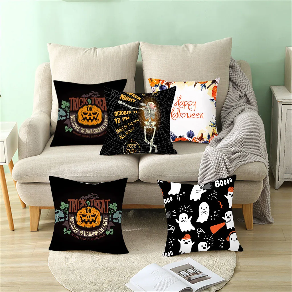 Счастливый Хэллоуин тыквы летучей мыши Magic Girl Летающий ковер призраков Декор