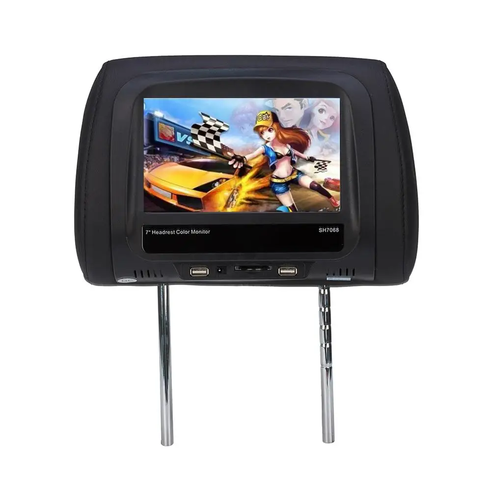 7 &quotTFT ЖК дисплей Экран подголовник автомобиля монитор сенсорный видеоплеер с