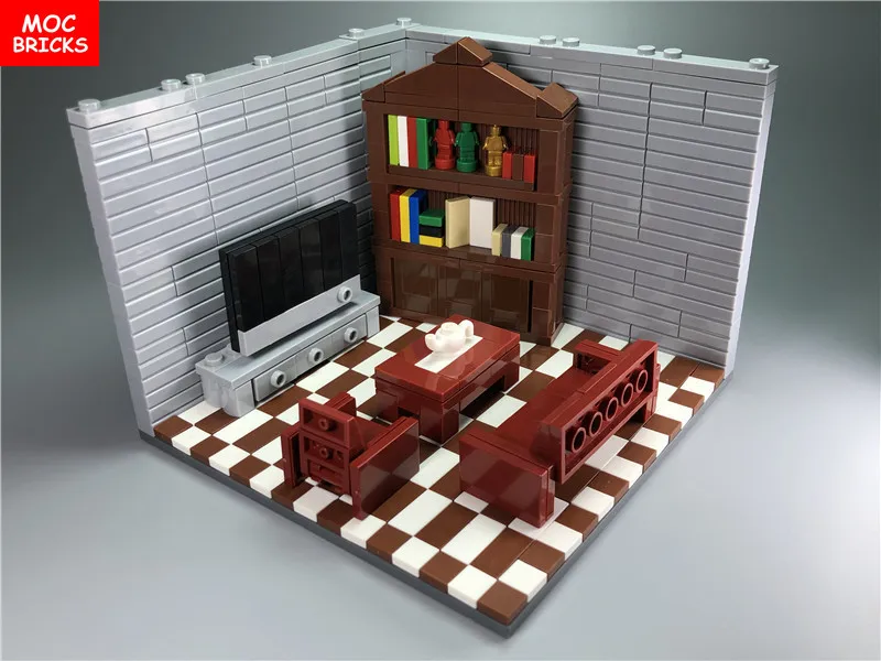 Распродажа кубики MOC украшение для дома сделай сам рамка комнаты пол развивающие