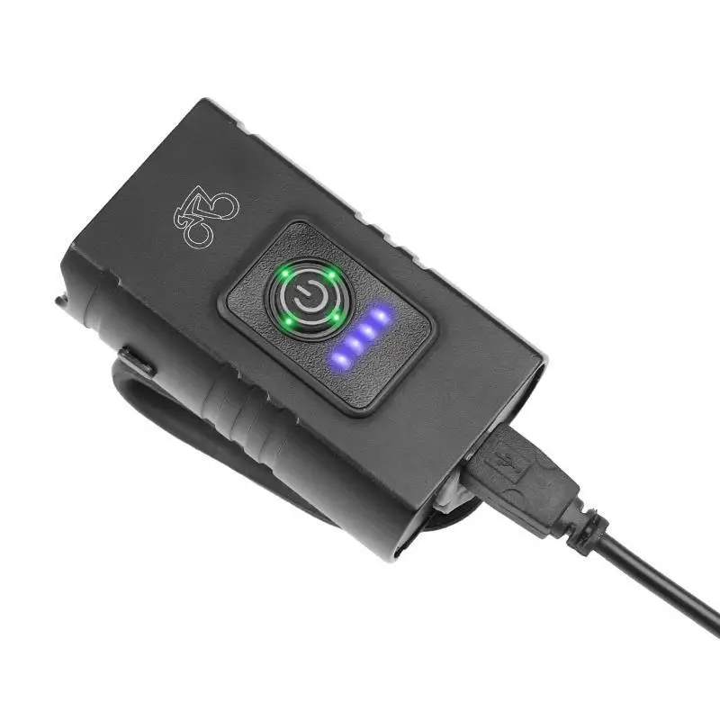 

Светильник велосипедный светодиодный, 2 светодиода T6, USB-зарядка