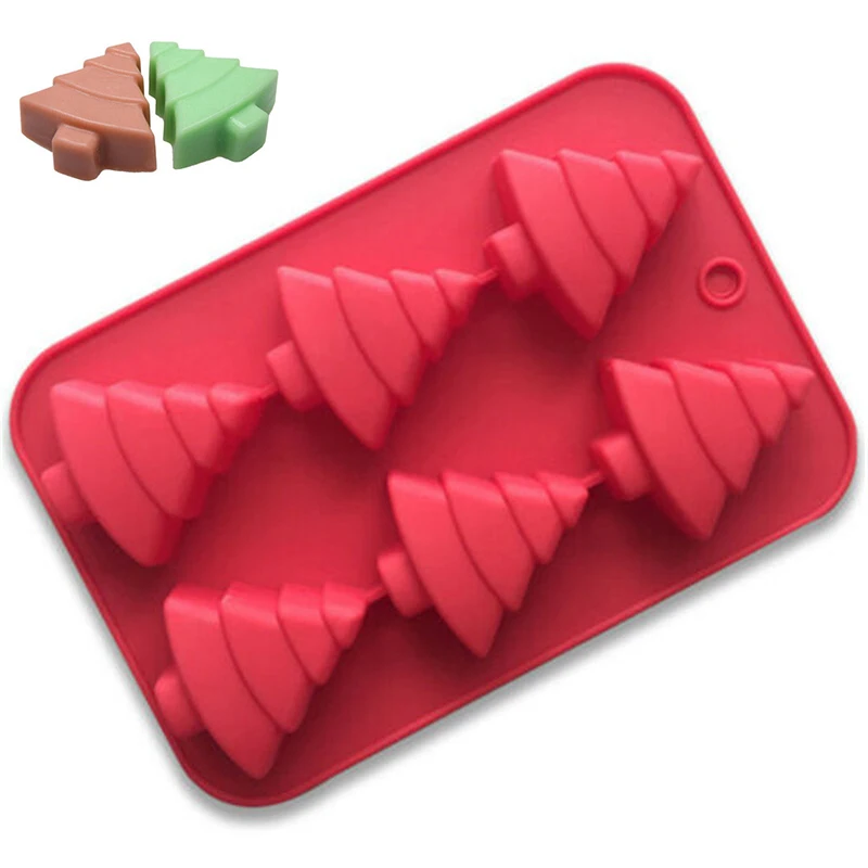 Christmas Tree Silicone Cake Chocolate Baking Mould Soap Jelly Ice Tray Wax Mold Tool DIY mold | Дом и сад
