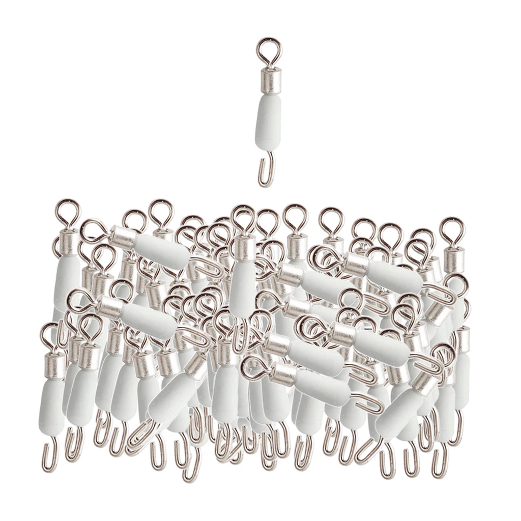 100 шт. Быстрый рыбалка с зажимом разъем Вращающийся шарнир к югу от линии крюк