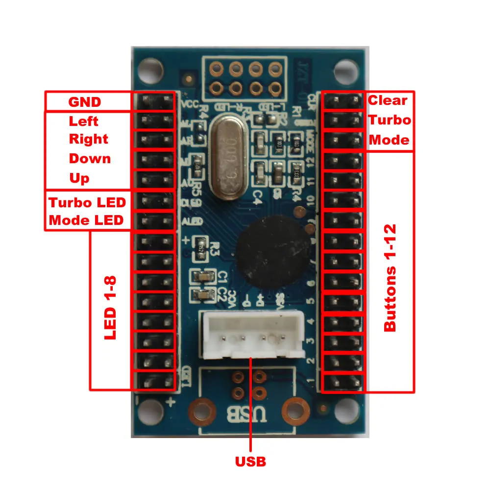 RAC D300 DIY аркадный джойстик 5Pin 2 плеера наборы кнопок USB энкодер кабели|Джойстики| |