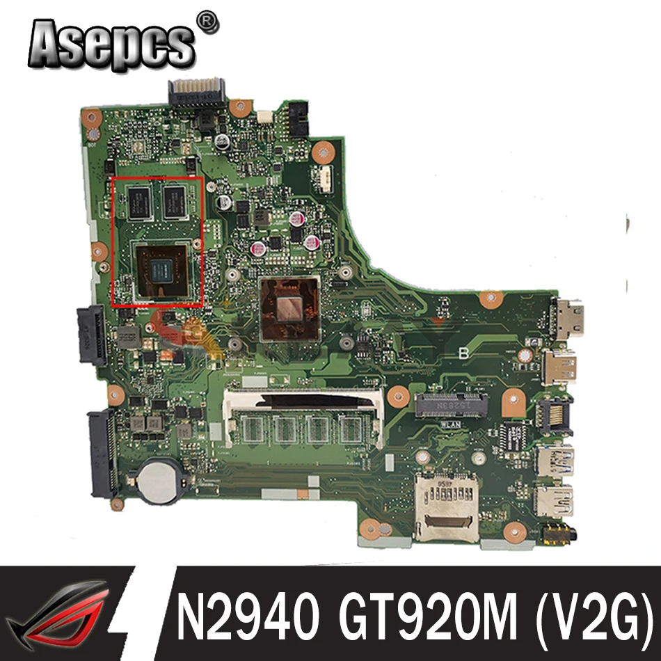 

Материнская плата для ноутбука Akemy X450MJ MAIN_BD._ N2940 GT920M (V2G) Материнская плата ASUS X450MJ X450MD X450M X452M A452M 90NB08K0-R00030