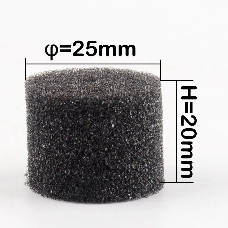 Dia 25 by 20mm Black 100 шт. черная губка для корыта Гидропоника блок клонирования воротник Aquaponics сетчатый горшок губка анти-альга 4 размера - Цвет: Dia 25 by 20mm Black