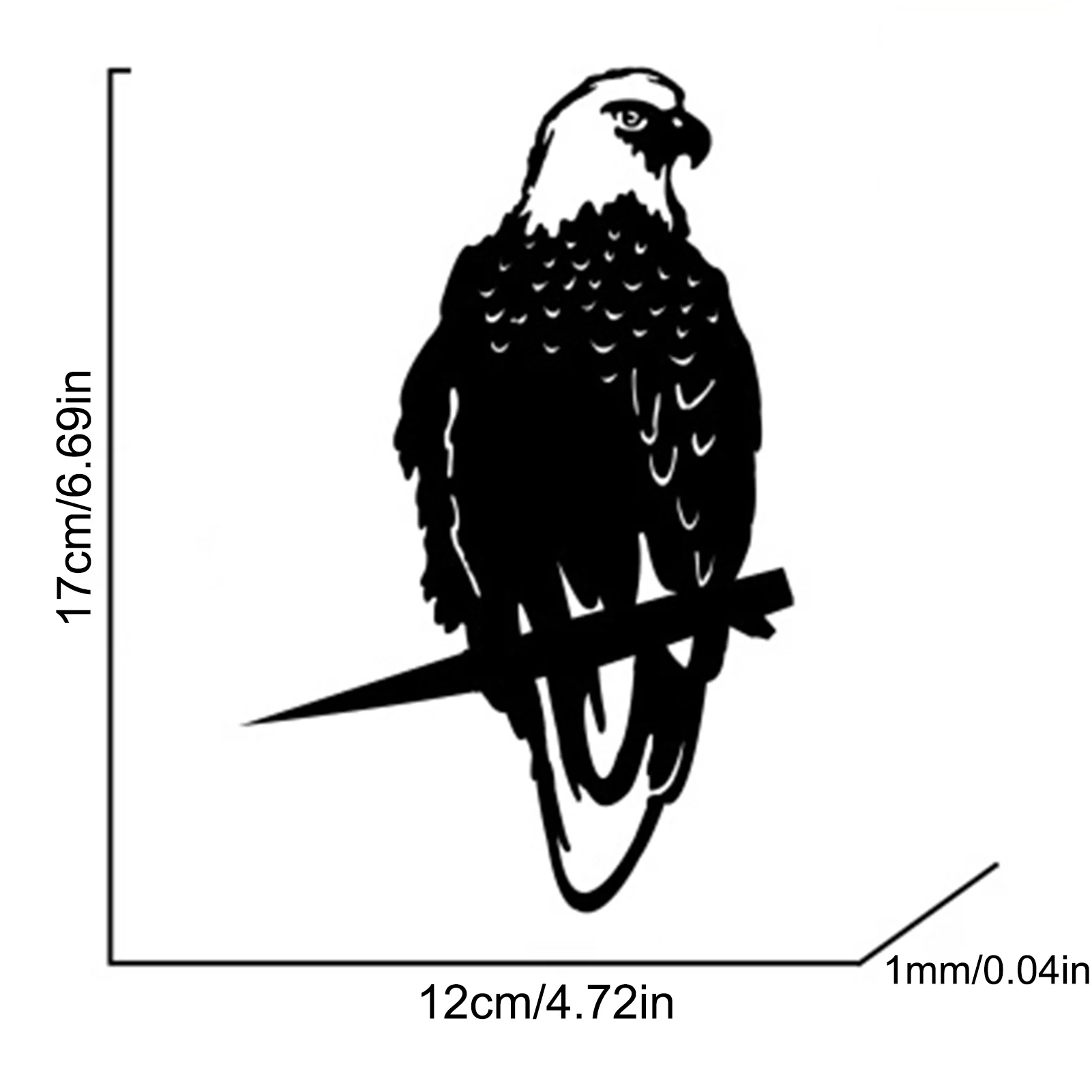 

Steel Bird Decoration Metal Art Garden Decoration Yard Silhouette Powder-coated Steel Weatherproof Decoration For Garden