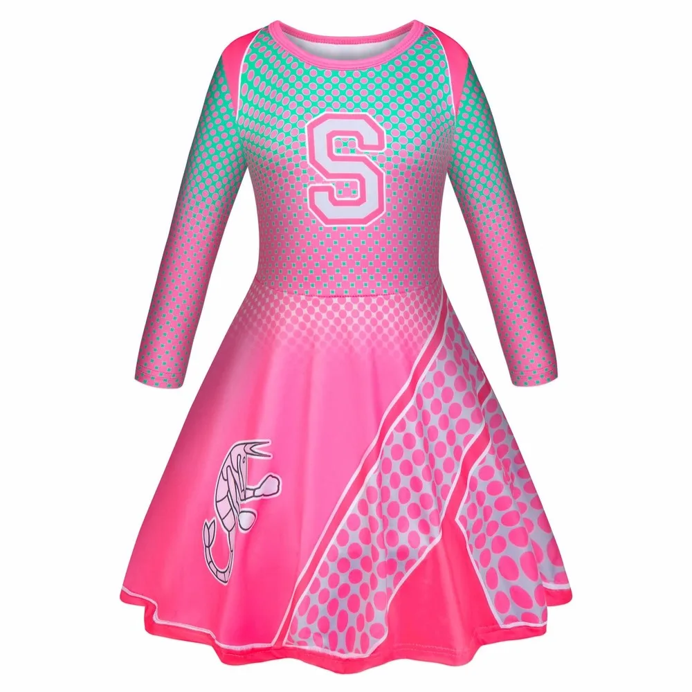 Модный костюм Эддисона зомби 2 для девочек костюмы на Хэллоуин болельщиков