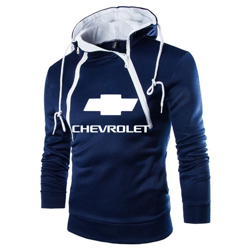 

2021 Hoodies Men Chevrolet Motor Car Logo Print Sweatshirt Spring Autumn Mens Hoodie Double strand harajuku Casual tracksuit