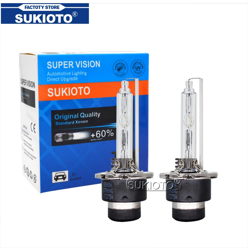 Оригинальная ксеноновая HID лампа SUKIOTO 12 в 35 Вт D4S 55 D2S 4300K 5000K 6000K стандартная с