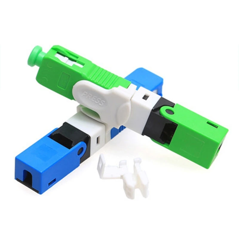 

T8WC ABS 100 Pcs Save Time and Energy Quick Cold Connector for FTTH Blue/Green