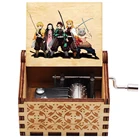 Деревянная музыкальная шкатулка Digimon Caja, аниме Demon Slayer, Джек Воробей, Атака Титанов, подарок на Новый год, рождественский подарок