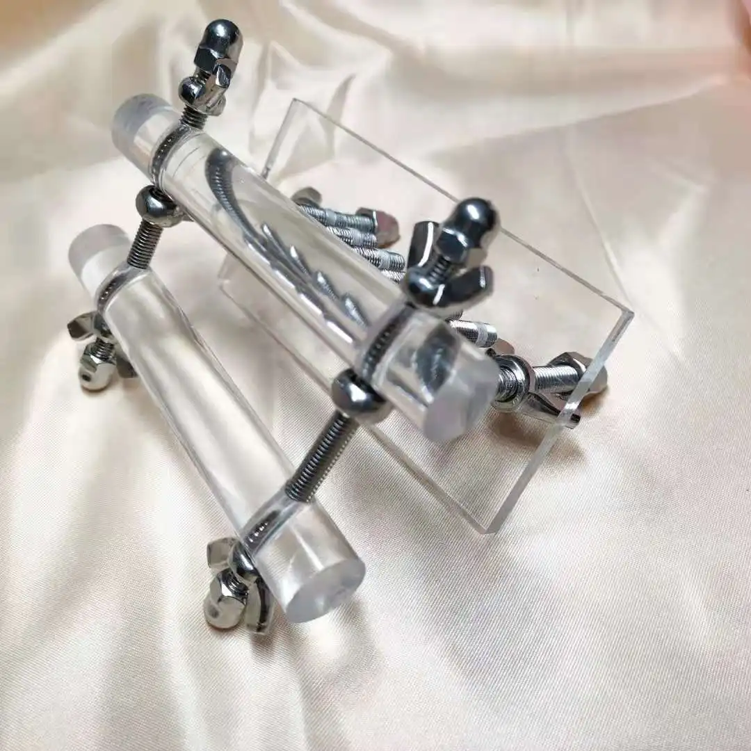 БДСМ секс-игрушки из органического стекла CBT член и мяч для пытки Растяжитель