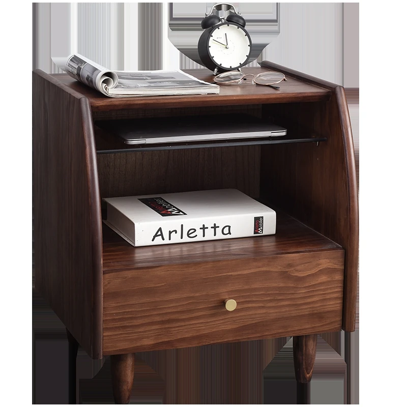 Прикроватный столик простой маленький шкафчик для хранения в спальню