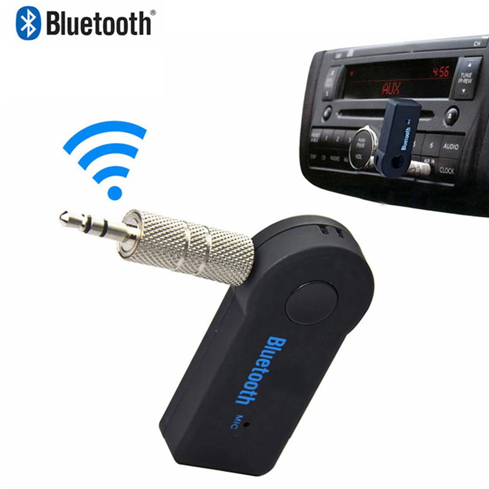 

1pc Adapter for Car Wireless Handsfree Wireless Auto Music Transmitter 3.5mm Bluetooth-compatible Adapter Receiver