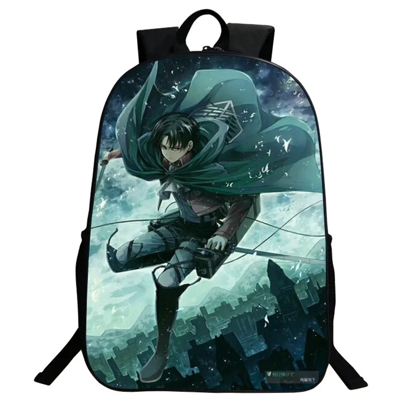 Детский школьный ранец с героями аниме атака на Титанов сумка для книг мальчиков