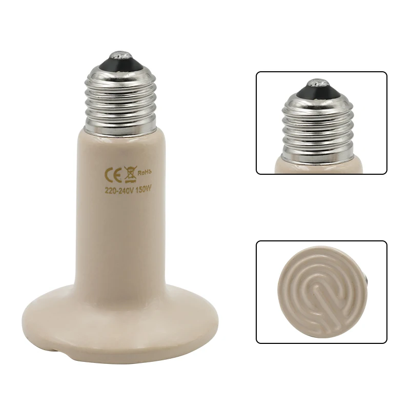 2 шт. излучение в дальнем инфракрасном диапазоне Pet нагревательная лампа Керамика