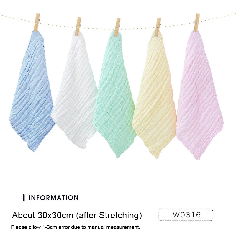5 шт. полотенца для новорожденных Хлопковое полотенце кормления детей маленькая