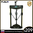 Flsun 3D-принтеры Q5 авто-выравнивание на тонкопленочных транзисторах на тонкоплёночных транзисторах 32 бита доска Kossel предварительная сборка TMC 2208 бесшумный водитель наивысшей Скорость Delta возобновить печать