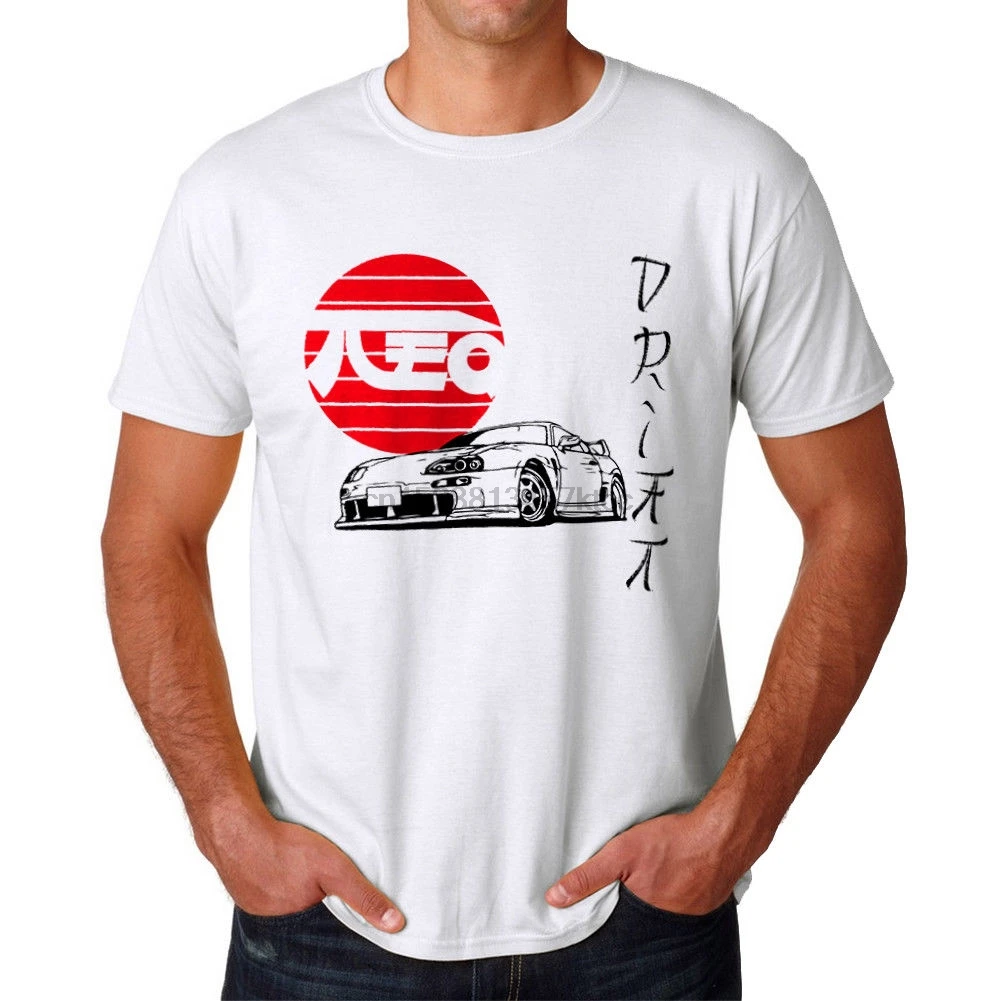 

100% Cotton Brand New Drift Japan JDM Men White T-shirt NEW Sizes S-2XL Summer Tee Shirt