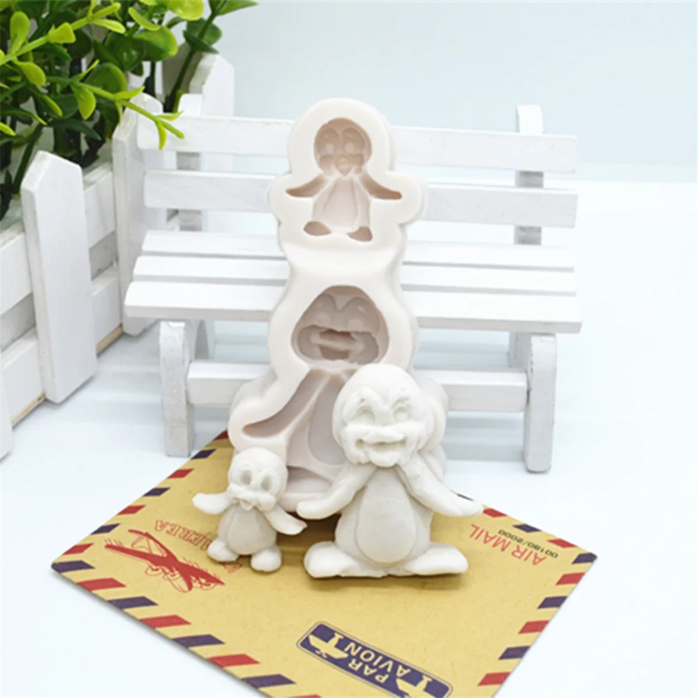 Luyou 1 шт. Прекрасный Пингвин из силикона смолы Fondant (сахарная) пирожных шоколадная