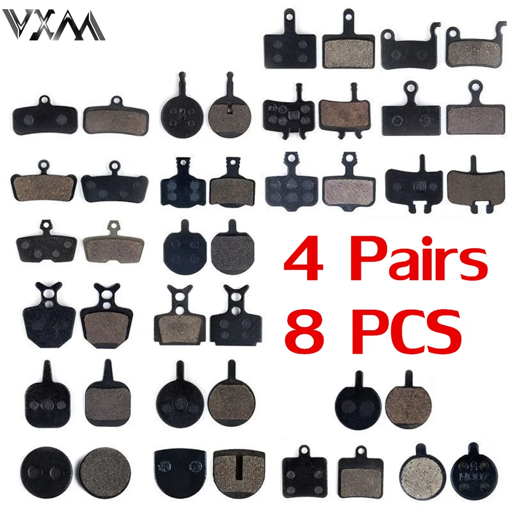 

VXM 4 Pairs MTB bicycle bike cycling disc brake pads semi-metallic brake pad for SHIMAN0 AVID HAYES Magura Formula bicycle pad